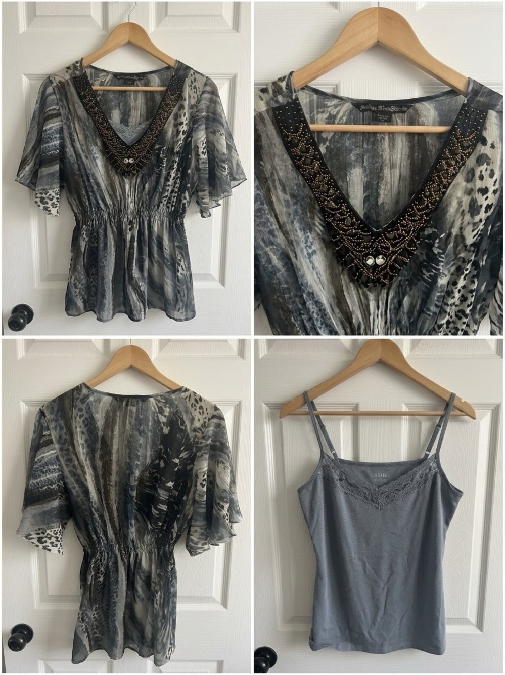 Beautiful beaded top complete with matching cami
